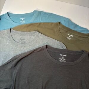 True Classic Mens 2XL Tshirts Cotton Casual Lot of 4 Olive Grey Blue Charcoal